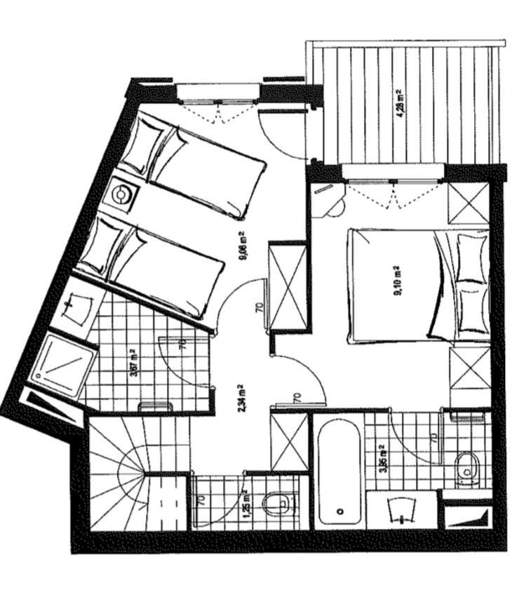 L'Ekrin Des Arcs - Arc 1950 Le Village - Duplex 6-8 Pers Les Arcs  Dış mekan fotoğraf